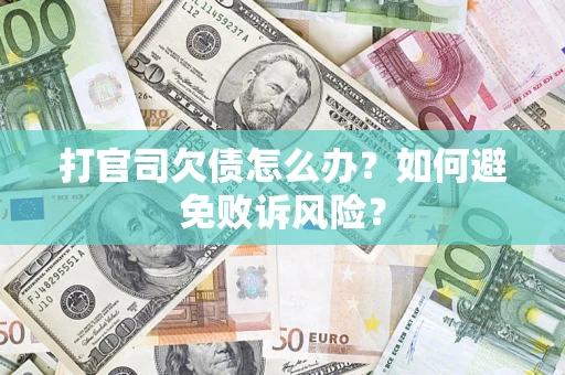 北京打官司欠债怎么办？如何避免败诉风险？