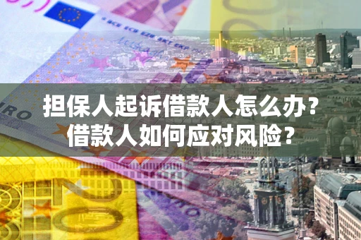 北京担保人起诉借款人怎么办？借款人如何应对风险？