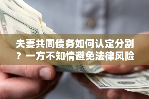 北京夫妻共同债务如何认定分割？一方不知情避免法律风险必看！